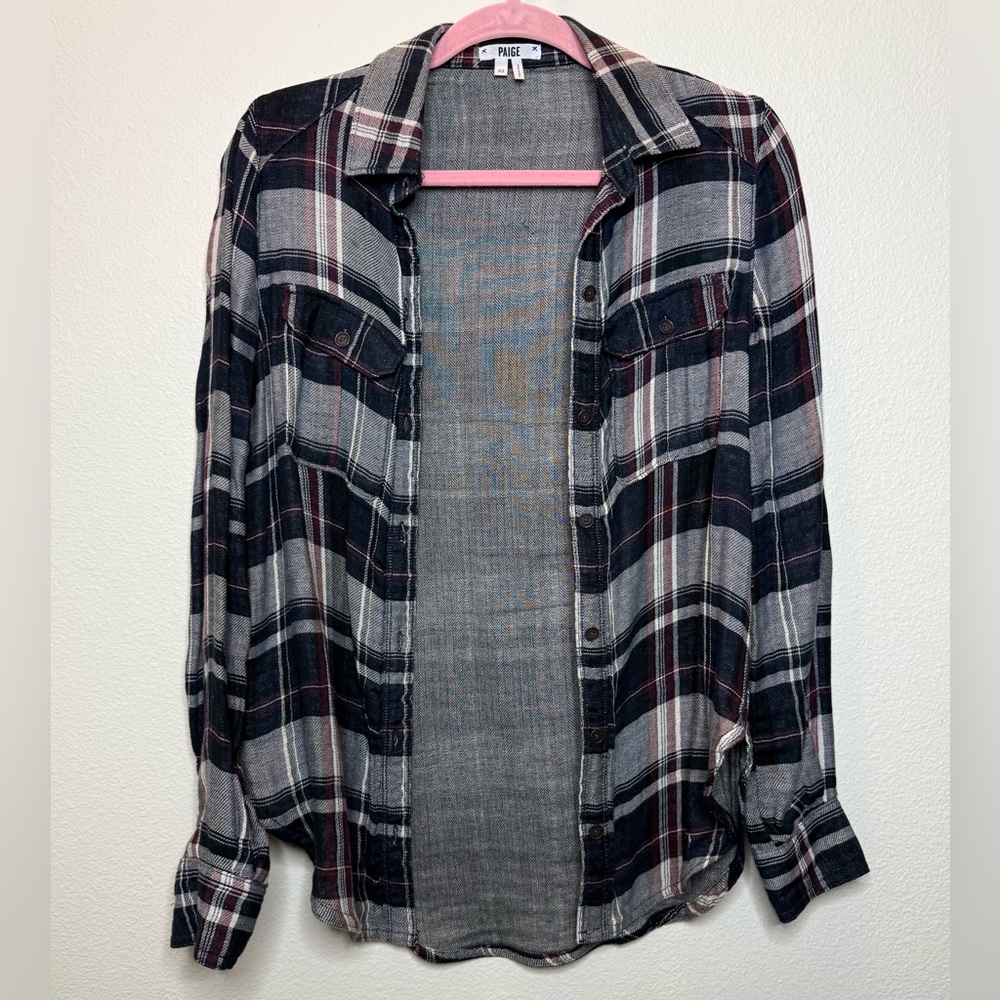 PAIGE Multicolor Plaid Shirt - Picture 1 of 10